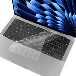 Arisase Ultra Thin TPU Keyboard Cover Skin for Newest MacBook Air 15.3" with M2 Chip 2023 Released (Model: A2941) Soft Protective Accessories EU/UK Layout (Clear)