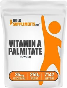 BulkSupplements.com Vitamin A Palmitate Powder - Vitamin A Retinol - Vitamin A Supplement - Pure Vitamins - Acne Vitamins - Vitamin A Retinol (250 Grams - 8.8 oz)