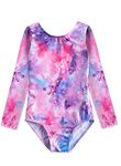 XiaoMoSha Gymnastics Leotards for Girls Long Sleeve/Sleeveless Dance Leotard Sparkle Ballet Dancewear for Kids (3-4 Years, Butterfly)