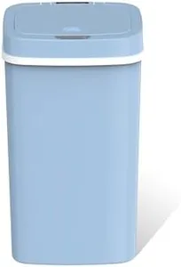 Ninestars NPT-16-1BL Automatic Touchless Motion Sensor Diaper Disposal Trash Can with lid, 4.2 gallon/16 L, Baby Blue Plastic