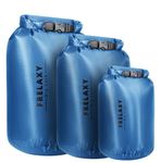 Frelaxy Waterproof Dry Bag 2 Pack/3 Pack, Lightweight Portable Dry Bags, 5L & 15L & 25L Durable Dry Sack Set Keep Gear Dry for Hiking, Camping, Boating, Backpacking, Kayaking (3 Pack - Blue)