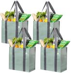 VENO 4 Pack Reusable Grocery Bags a