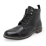 Red Tape Ankle Length Boots for Men | Soft Cushioned Insole, Slip-Resistance, Dynamic Feet Support, Arch Support & Shock Absorption Black