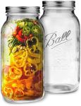 64 oz Wide Mouth Mason Jars Half Ga