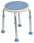 Aidapt Bath Stool with Rotating Seat.Non-Slip Ferrules,8 Numbered Height Settings,Shower Chair,Elderly,Disabled,Pregnancy,Post Surgery,Rust Free Aluminium,Lightweight,Easy Assembly No Tools Required