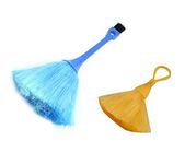 Right Products Mini Plastic Cleaning Brush for Desktop/Keyboard Cleanup (Pack of 2; Small ; Multicolour)