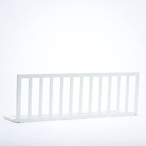 Plastimyr the good wood by - Barandilla Cama Madera - Barrera Seguridad Niños Cama Madera - 120 x 2 x 40 cm, Blanco, 5920302
