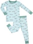 LollyBanks Toddler Long Sleeve Pajamas, Ultra Soft Two-Piece Pajama Set, Lightweight 95% Viscose and 5% Spandex, Snug Fit Toddler Sleepers, Baby Pajamas for Boys and Girls 2T (Mallard Duck Print)