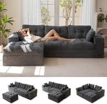 MAXYOYO L-Shaped Sectional Sofa wit