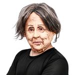 CreepyParty Old Woman Mask Latex Human Realistic Full Head Mask Fancy Dress Halloween Costume Party