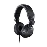 Technics EAH-DJ1200EK Professional DJ Wired Over-Ear Headphones with 270° Swivel Housing, Locking Detachable Cord, Lightweight Foldable Design - Black