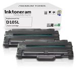 2 Inktoneram® Replacement toner cartridges for Samsung D105L replacement for Samsung MLT-D105L High Yield Toner Cartridge SCX-4600 SCX-4623F SCX-4623FN SF-650 SF-650P ML-1910 ML-1915 ML-2525 ML-2525W ML-2580N