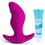 Fengfeiyan 4" Large Butt Plug Dildo Anal Plug Sex Toyscouples for Couples Giant Wearable Butt Plug Silicone Anal Stretcher Adult Toys for Women Men Beginners Advanced Users Sex Toýs for Man Butt