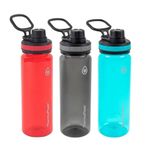 Thermoflask Tritan 709 mL (24 oz.) Water Bottle, 3-Pack (Red/Black/Green)