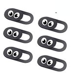 Eye Webcam Cover Slide - Web Camera Cover Fits for Laptop, Desktop, Pc, Macboook Pro, iMac, Mac Mini, Computer, iPhone Smartphone, Protect Your Privacy Security, Strong Adhensive 6 Pack (6 Pack)