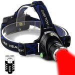 XYSRZ Red Light Headlamp 3 Modes Zoomable Red Headlamp for Hunting Astronomy Night Observation