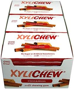 Xylichew 100% Xylitol Chewing Gum Blister Cards - Non GMO, Gluten, Aspartame, and Sugar Free Gum - Natural Oral Care, Relieves Bad Breath and Dry Mouth - Cinnamon, 12 Count (Pack of 24)