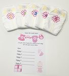 Dirty Nappy Baby Shower Game 10 20 30 Players Girl Boy Neutral Game Prize (30 Players, Pink - Girl)