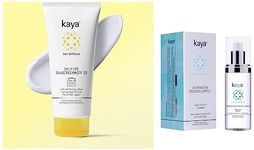 Kaya Clinic Daily Use Sunscreen SPF 30, 75ml And Pigmentation Reducing Complex, Fast absorbing Night cream for tanning & pigmentation marks, resistant spots , 30 ml