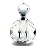 H&D HYALINE & DORA Crystal Vintage Perfume Bottles,Empty Clear Glass Refillable Bottle 10ml