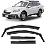 CLIM ART Wind deflector for/compatible with Subaru Outback 2020-2024 SUV, door rain deflectors,car accessories, car wind deflectors, in-channel 4 pieces