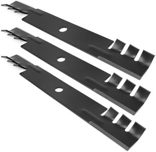 Ecreban M115496 Mulching Blades Fit for John Dee re 54" Decks, GY20569 Toothed Mower Blades for JD 345 325 335, Scotts GT2554 S2554 Tractor, Replace M111523, M113518, M115329, 3 Pack