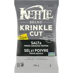 Kettle Chips - Krinkle Salt Pepper (12 bags of 198gr)