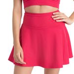 HUNNIT Skorts for Women, Pink | Tennis Skirt for Women Sports | Flared Skort with Side Pockets| High Waist Skort for Workout, Running, Cycling | 4 Way Stretchable Spandex Skort-M