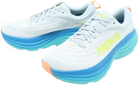 HOKA Men's Bondi 8 Shoes, Ice Flow Bit of Blue, 11.5 US