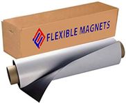 Flexible Magnets Sheet with Adhesive, 30mil Thick. Ideal for DIY Projects at Home - Office - Auto - Shop - Crafts and More! (2' x 1')