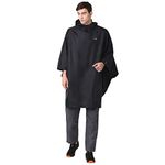 Wildcraft Nylon Black Hypadry Unisex Rain Poncho (41303) -Large