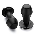 Normcore 49.7mm Coffee Tamper V4 - Spring-Loaded Tamper - Barista Tools - Espresso Tamper with Mat for ROK Espresso Maker - Flat Base