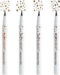 Sumeitang Freckle Pen, 4 Colors Kit - Natural Lifelike Faux Freckle Makeup Pen, Waterproof Long Lasting, Create Sunkissed Skin(4Pack)