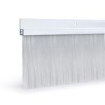 TMH Door Brush Sweep - 3 Inch Brush x 60 Inches Long Under Door Draft Stopper, Weather Stripping Door Seal - Aluminum