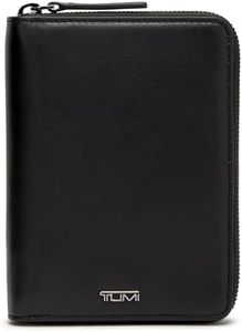 TUMI - Belden Zip-Around Passport Case - Leather Travel Wallet - With Document & Passport Holder - 6.0" x 4.5" x 0.8" - Black