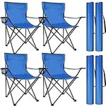 4 Pack Outdoor Folding Chairs Camp 