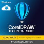 CorelDRAW Technical Suite Education Edition | 1 Year Subscription | Technical Illustration & Drafting Software for Education | Technical Illustrations, Vector Design, Layout, and Image Editing [PC Download]