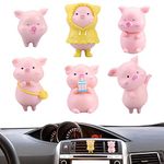 Car Vent Air Freshener - Creative Air Vent Clip Air Conditioning Outlet Clip - Pink Car Air Fresheners Vent Clips Aromatherapy Diffuser, Adorable Animal Car Interior Decoration, Car