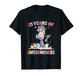 21st Birthday T Shirt Women Unicorn Gift for Niece Daughter