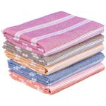 COMFORT WEAVE Cotton Bath Towels 250 GSM Multicolor(Set of 5, 31 X 62 Inch)