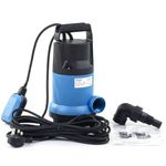 Submersible Water Pump 400W 7500L/H Water Pump for Vacuum Hot Tube, Electric Submersible Water Pump with Float Switch for Clean Dirty Water Garden Pond Pool Hot Tub