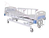 Tychemed Stainless Steel Hospital Or Medical Patient Bed For Home (Manual 3 Function), 90.0x206.0x60.0 Cm