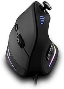 zelotes Mouse Gaming Verticale con Joystick,10000 DPI Mouse Ergonomico,11 Pulsanti Programmabili, Mouse Ottico,Mouse da Gaming,Mouse con Filo USB Pro PC,Mac