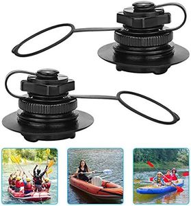 KLYNGTSK 2 PCS Válvula de Aire de Bote Barco Inflable de Piragua Kayak Canoa Colchón Inflable Colchoneta Hinchable con Tapa y Rosca Válvula de Aire de Boston para Bote Inflable, Balsa, Bote de Goma