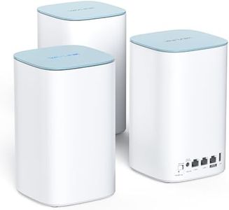 WAVLINK AX3000 Mesh WLAN Set (3 paquets) WiFi 6 Dual Band Whole Home VPN Routeur/répéteur (jusqu'à 4800 sq.Ft.), 3 ports Gigabit pour chaque unité, 5 antennes 5 dBi, 2 x 2 MU-MIMO & OFDMA, gestion des