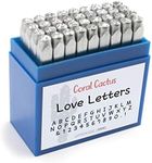 Number and Letter Stamping Tool Case (36 Uppercase Stamps/Alphabet 0-9 & !) 1/8 inch (3mm) Letters, Numbers, and Symbols - Hard Carbon Steel Tools to Stamp/Punch Metal, Jewelry, Leather, Wood