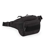 Highland Tactical Men's Mobility Waist Pack, Black, small