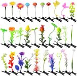 30 Pcs Bean Sprout Hair Clips, Tianhoudeger Mixed Style Plant Hairpins Hair Clip Little Grass Barrette Flower Mushroom Butterfly Headwear Hair Accessories for Women Girl School Home Party Christmas