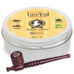 ROYAL SWAG Ayurvedic Herbs Herbal Smoking Blend - Ayurvedic Smoking Mixture Blend 30 gram Pack With Durable Handmade Classic Wooden Pipe | 100% Tobacco Free and Nicotine Free - Made with Ayurvedic Herbs