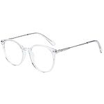 ZENOTTIC Round Clear Lens Glasses for Women, Non-Prescription Eyeglasses Transparent Frame Fake Glasses